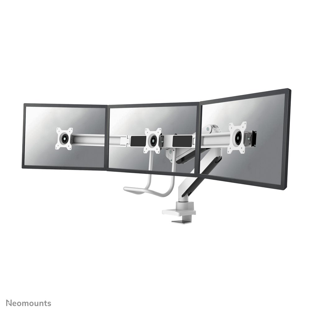 [NMD775DX3WHITE] Neomounts NM-D775DX3WHITE monitor arm, 17 to 27 inch, up to 6 kg, 3 screens, VESA 75x75 to 100x100