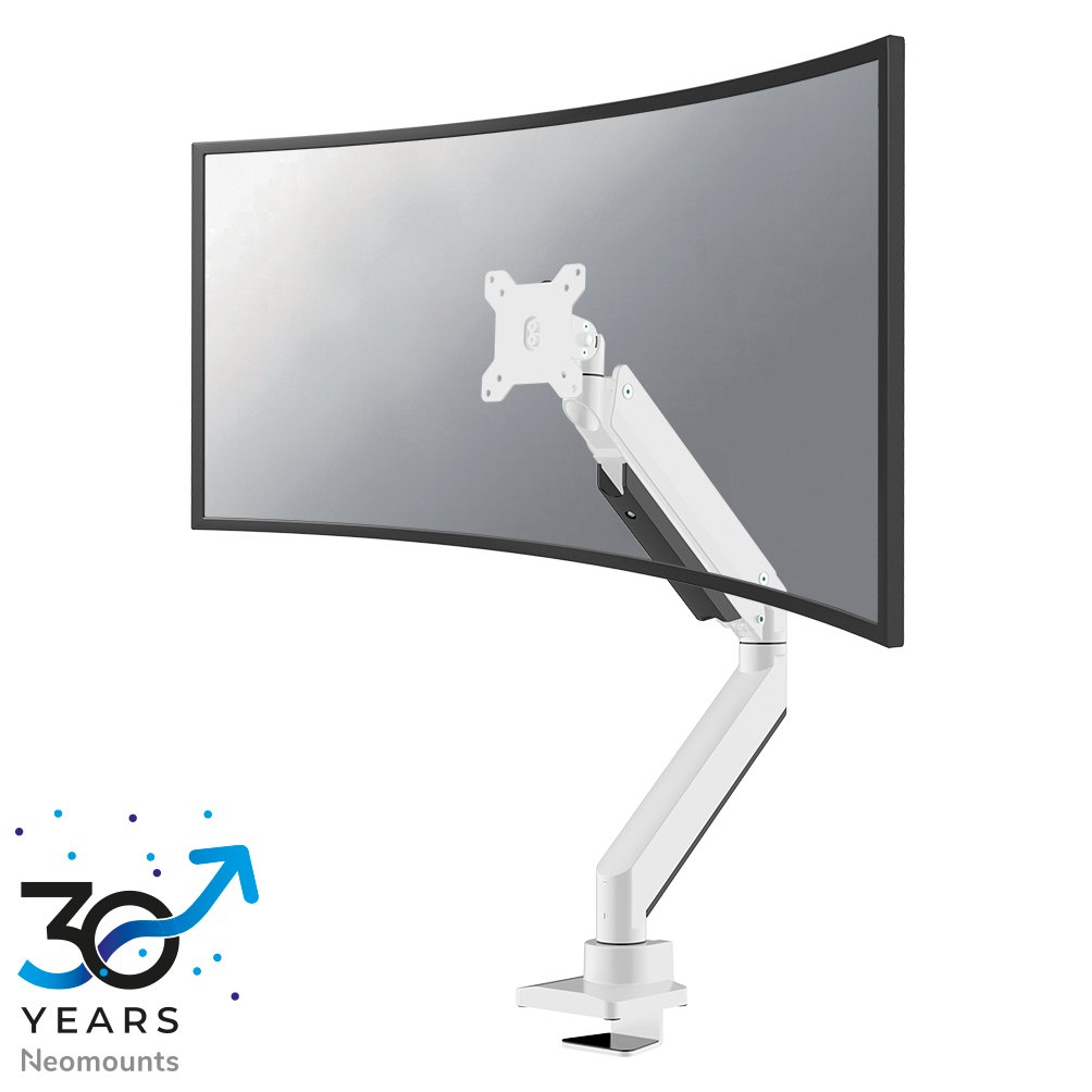 [NMD775WHITEPLUS] Neomounts NM-D775WHITEPLUS Monitorarm, 10 bis 49 Zoll, bis 18 kg, VESA 75x75 bis 100x100, Voll beweglich