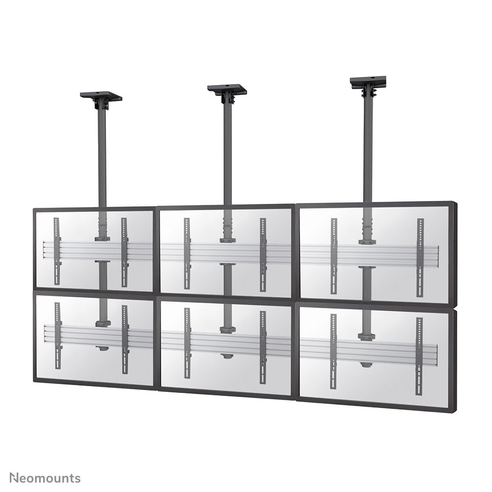 [NMPROC32] Neomounts NMPRO-C32 Pro-AV-Halterung, 32 bis 55 Zoll, bis 30 kg, 6 Bildschirme, VESA 100x100 bis 600x400