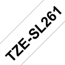 Brother TZe-SL261 / TZESL261 self-laminating tape, black on white, 36 mm x 8 m