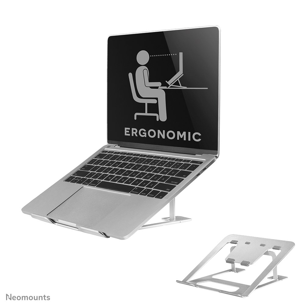 [NSLS085SILVER] Neomounts NSLS085SILVER laptop stand, 10 to 17 inch, up to 5 kg, Tilt