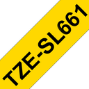 Brother Selbstlaminierendes Schriftband TZe-SL661 / TZESL661, schwarz auf gelb, 36 mm x 8 m