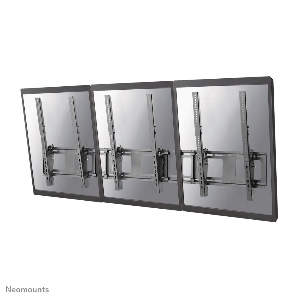 [NSWMB300PBLACK] Neomounts NS-WMB300PBLACK Menu-Board-Halterung, 40 bis 52 Zoll, bis 50 kg, 3 Bildschirme, VESA 200x200 bis 400x600
