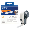 Brother DK-11203 / DK11203 die-cut labels, black on white, 17 x 87 mm, 300 labels