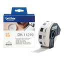 Étiquettes prédécoupées Brother DK-11219 / DK11219, noir sur blanc, Ø 12 mm, 1 200 étiquettes