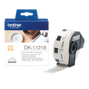 Brother DK-11218 / DK11218 die-cut labels, black on white, Ø 24 mm, 1,000 labels