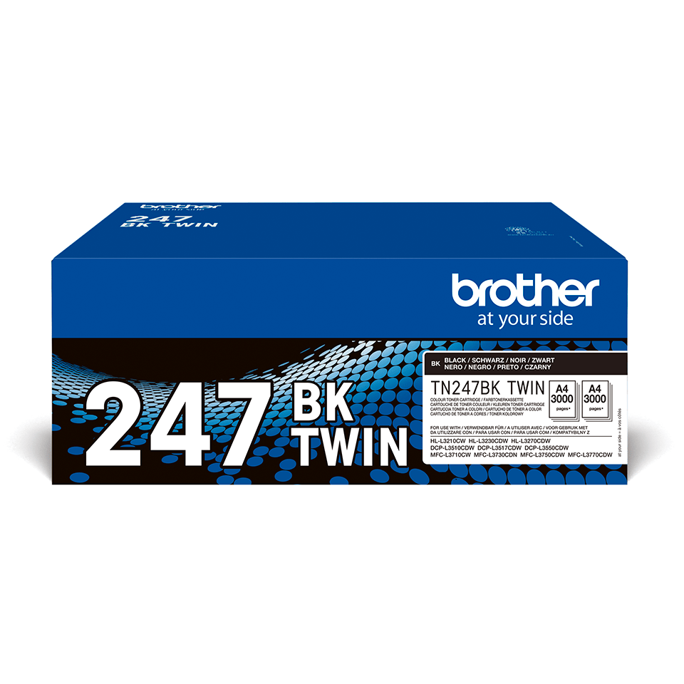 [TN247BKTWIN] Brother TN-247BKTWIN / TN247BKTWIN black toner twin pack XL, 2 x 3,000 pages